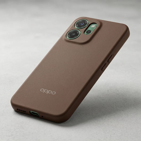Dark Brown Camera Original Silicone case for Oppo Reno 14F