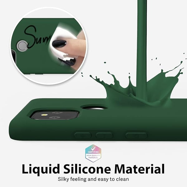 Dark Green Camera Original Silicone case for Google Pixel 5A