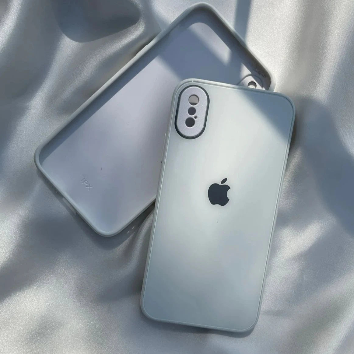 White camera Safe mirror case for Apple Iphone X/Xs