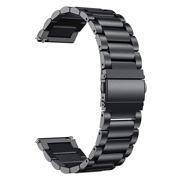 Black Light Weight Stainless Steel Chain Strap For Apple Iwatch (42mm/44mm/45mm/49mm)