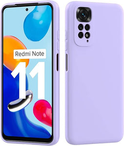 Purple Camera Original Silicone Case for Redmi Note 11