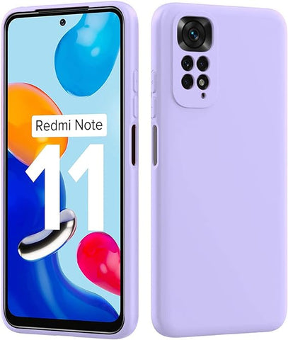 Purple Camera Original Silicone Case for Redmi Note 11