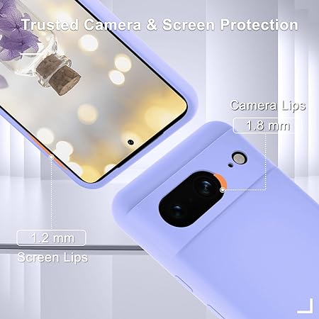 Purple Camera Original Silicone case for Google Pixel 8a