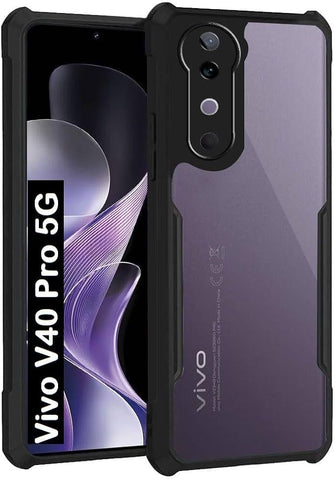 Hybrid Shockproof Transparent Silicone Case for Vivo V40 Pro