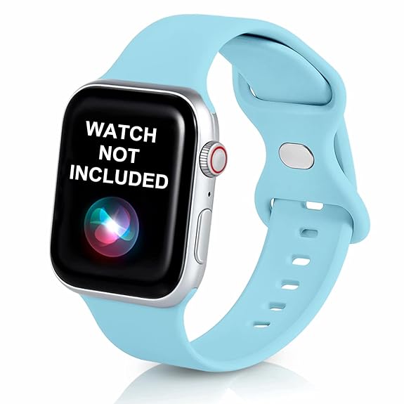 Light Blue Magnetic Clasp Adjustable Strap For Apple Iwatch (38mm/40mm)