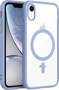 Sieraa Blue MagSafe Clear Transparent Silicone case for Apple iphone Xr