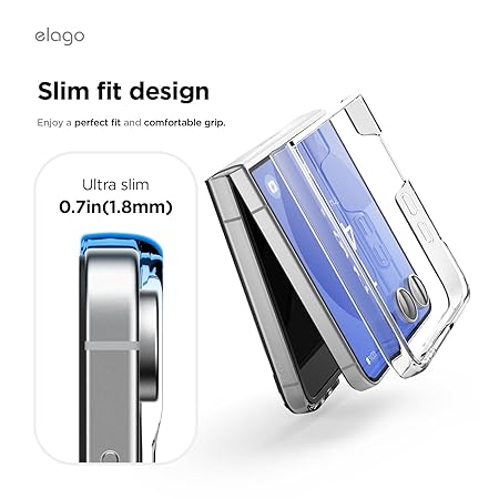 MagSafe Clear Transparent Silicone case for Samsung Galaxy Z FLIP 7
