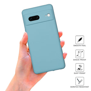 Light Blue Camera Original Silicone case for Google Pixel 7A