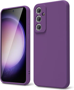 Dark Purple Original Camera Safe Silicone case for Samsung S24 Plus