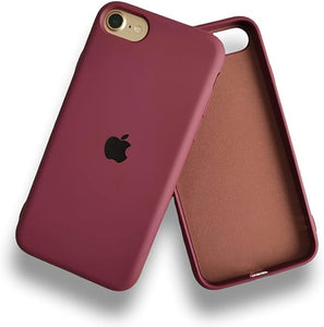 Dark Pink Original Silicone case for Apple iphone 8
