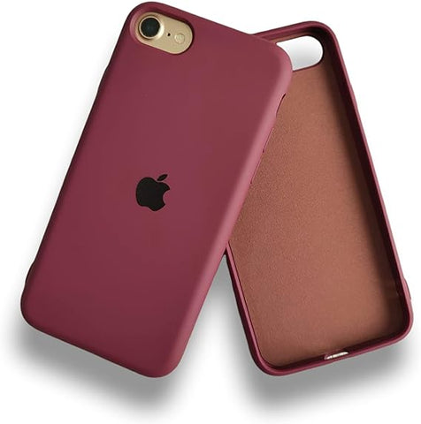 Dark Pink Original Silicone case for Apple iphone 8