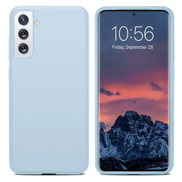 Light Blue Camera Silicone case for Samsung S21 FE