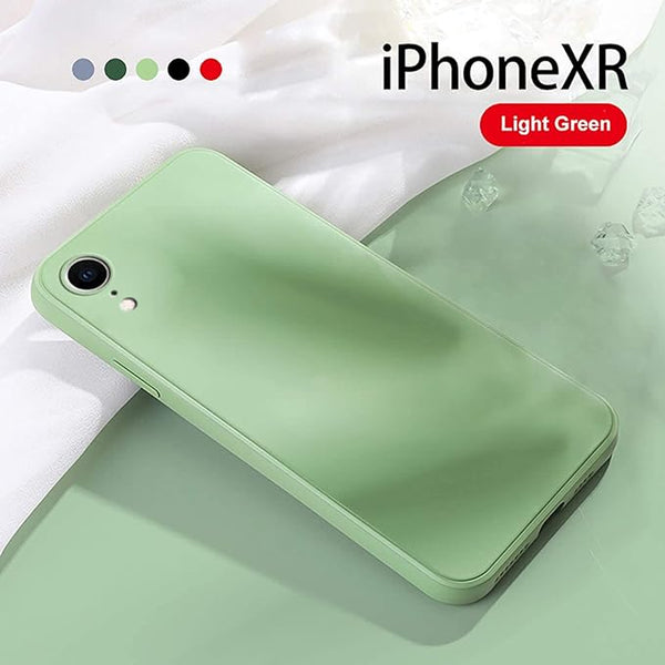 Light Green Original Camera Silicone case for Apple iphone XR