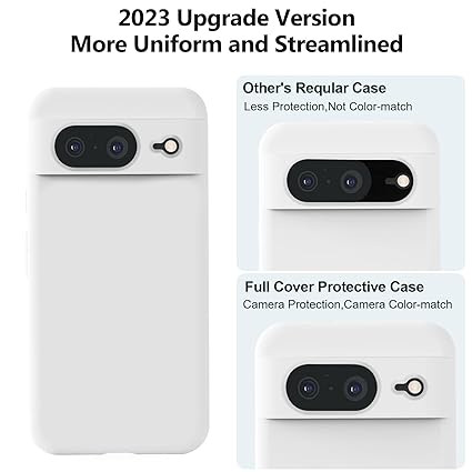 White Camera Original Silicone case for Google Pixel 7