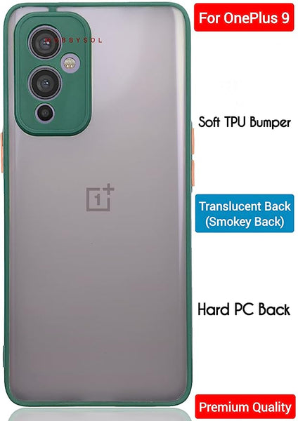 Dark Green Smoke Camera Safe case for Oneplus 9