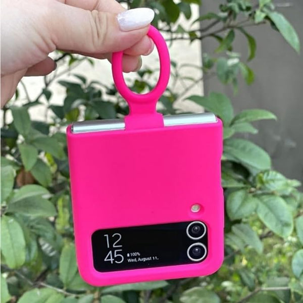 Hot Pink Original Silicone case for Samsung Galaxy Z FLIP 4
