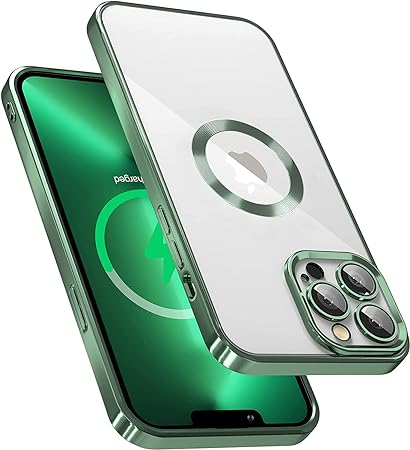 Green 6D Chrome Logo Cut Transparent Case for Apple iphone 11 Pro