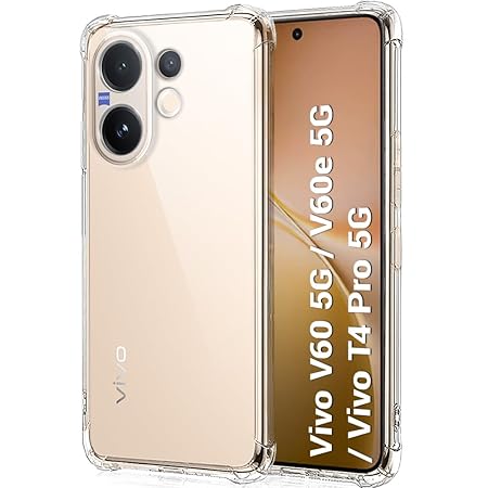 SilicaClear Transparent Silicone Case for Vivo V60