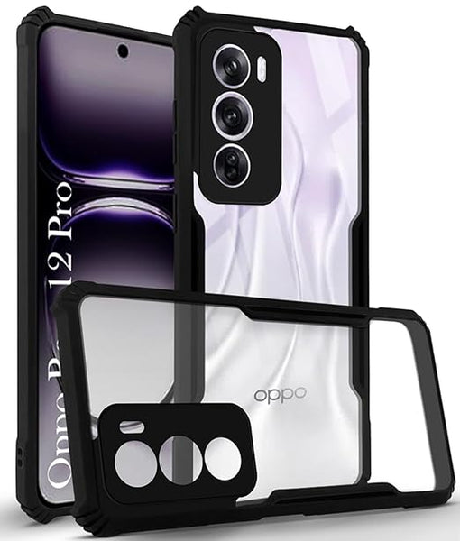 Hybrid Shockproof transparent Silicone Case for Oppo Reno 12 Pro