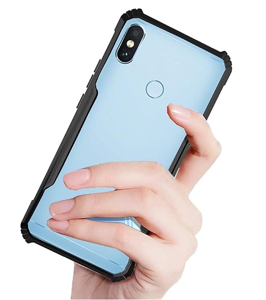 Hybrid Shockproof silicone safe transparent Case Redmi note 6 pro