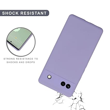 Purple Camera Original Silicone case for Google Pixel 6A