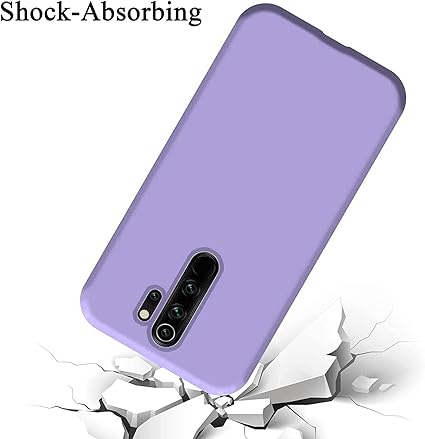 Purple Camera Original Silicone Case for Redmi Note 8 Pro