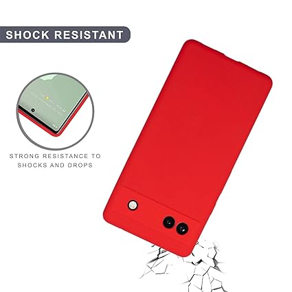 Red Camera Original Silicone case for Google Pixel 6A