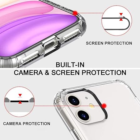 Crystal Clear Transperant case for Apple iphone 11