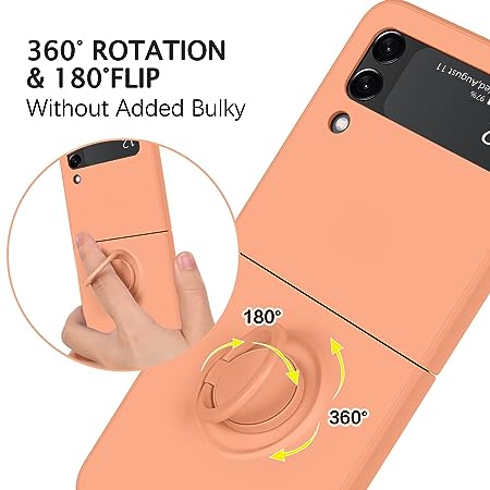 Orange Original Silicone case for Samsung Galaxy Z FLIP 3