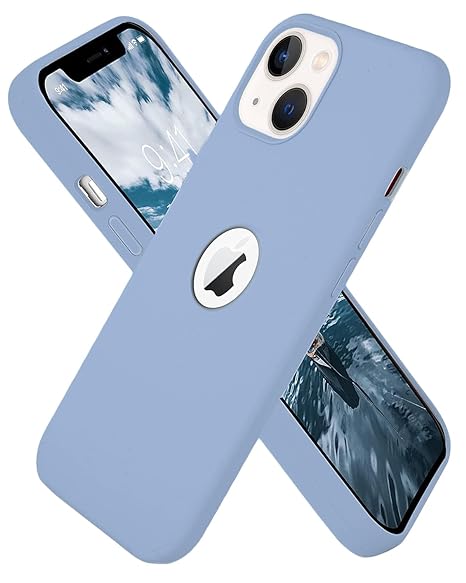 Blue Logo Cut Candy Silicone Case for Apple Iphone 13