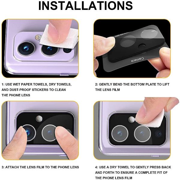 S24 Ultra Camera Lens Protector, Individual Lens Protectors, Scratch-Resistant U