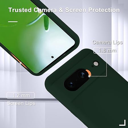 Dark Green Camera Original Silicone case for Google Pixel 8a