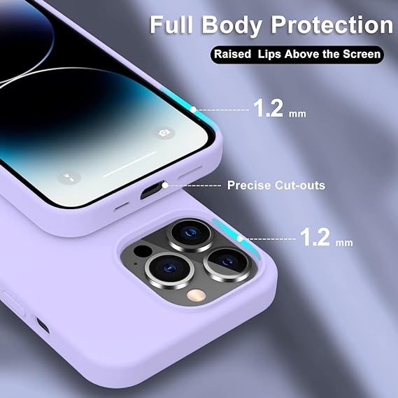 Purple Original Silicone case for Apple iphone 13 pro max