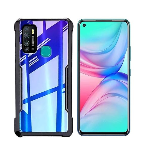 Hybrid Shockproof protective transparent Silicone Case for Infinix Hot 9