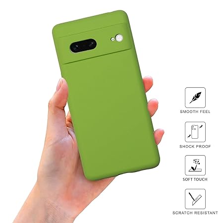 Light Green Camera Original Silicone case for Google Pixel 7A