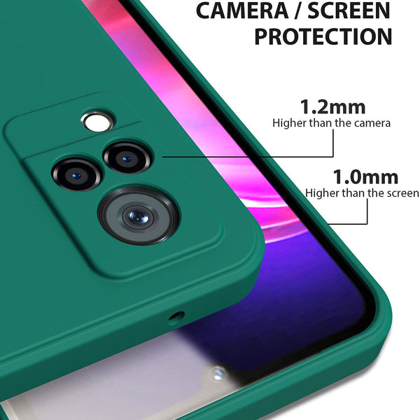 Dark Green Camera Original Silicone case for Vivo V21