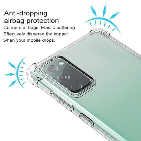 SilicaClear Transparent Silicone Case for Samsung S20 fe