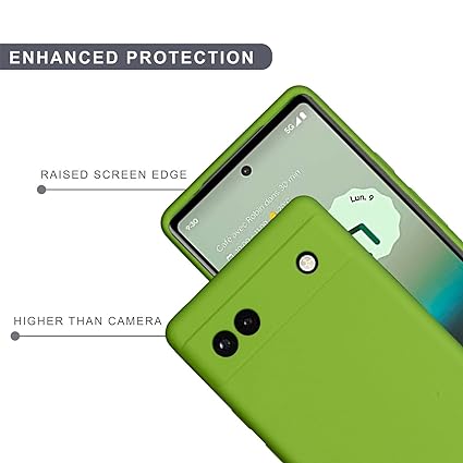 Light Green Camera Original Silicone case for Google Pixel 6A