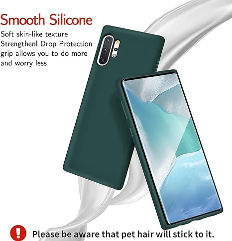 Green Original Silicone case for Samsung Note 10