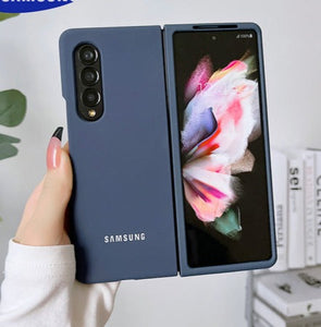 Dark Blue Original Silicone case for Samsung Z Fold 2 5G