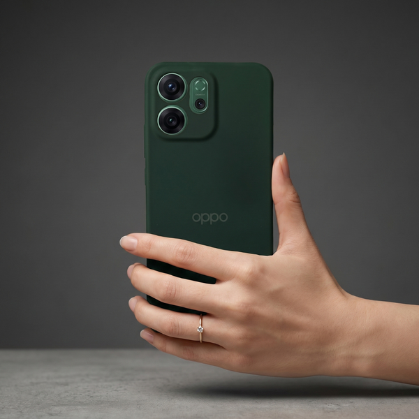 Dark Green Camera Original Silicone case for Oppo Reno 14F