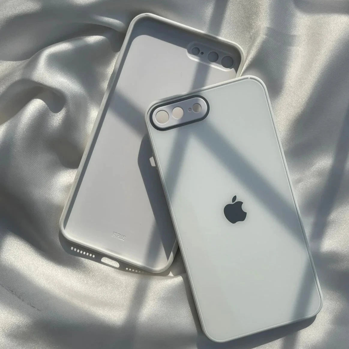 White camera Safe mirror case for Apple IPhone 8 Plus