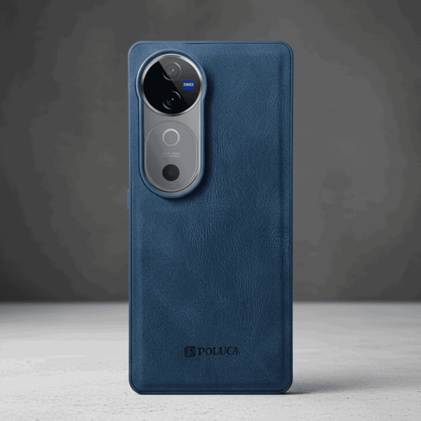 Dark Blue Standard Leather Case for Vivo V40
