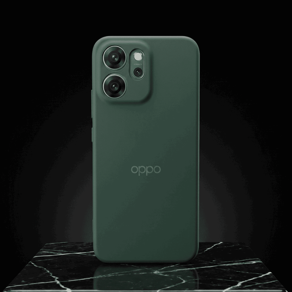 Dark Green Camera Original Silicone case for Oppo Reno 14F