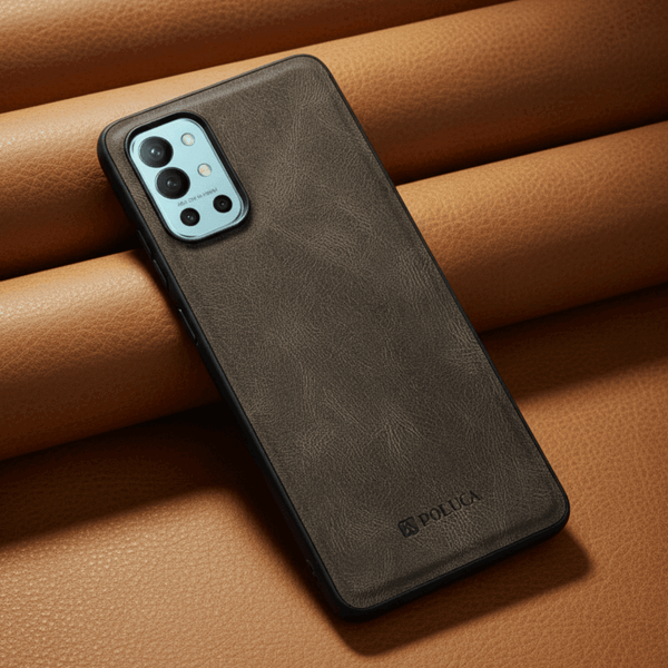 Light Brown Standard Leather Case for Oneplus 9r