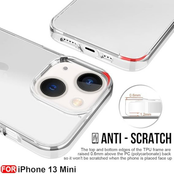 SilicaClear Transparent Silicone Case for Apple Iphone 13 Mini