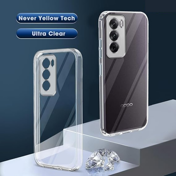 SilicaClear Transparent Silicone Case for Oppo Reno 12 5g