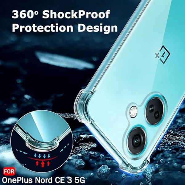 SilicaClear Transparent Silicone Case for Oneplus Nord Ce 3