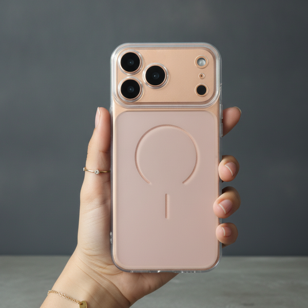 White Amber Silicone Case for Apple Iphone 17 Pro Max