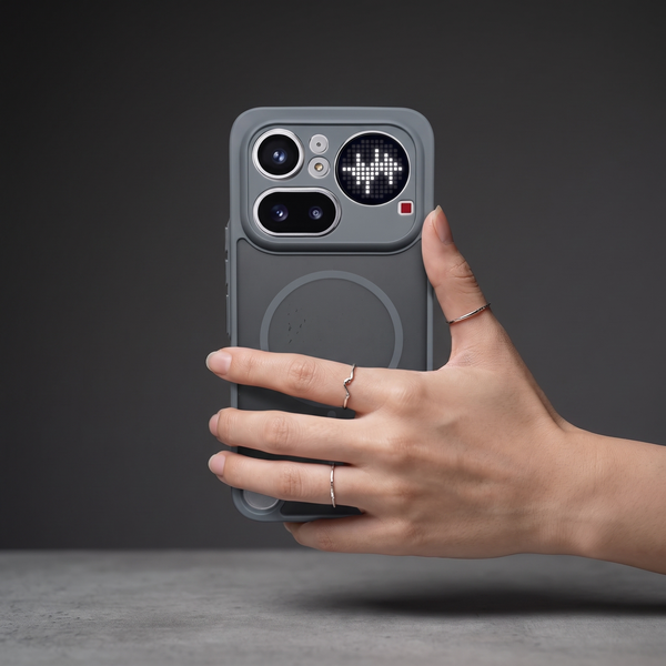 KYRON Grey Matte Camera Protection Case for Nothing Phone 4a Pro